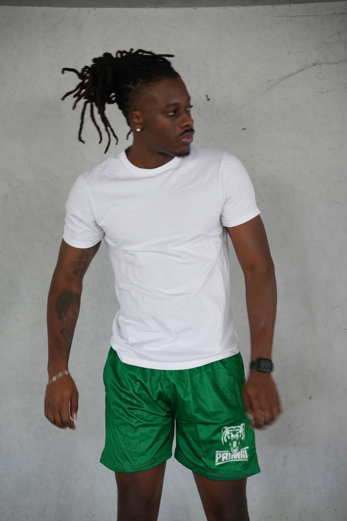 MESH SHORTS GREEN