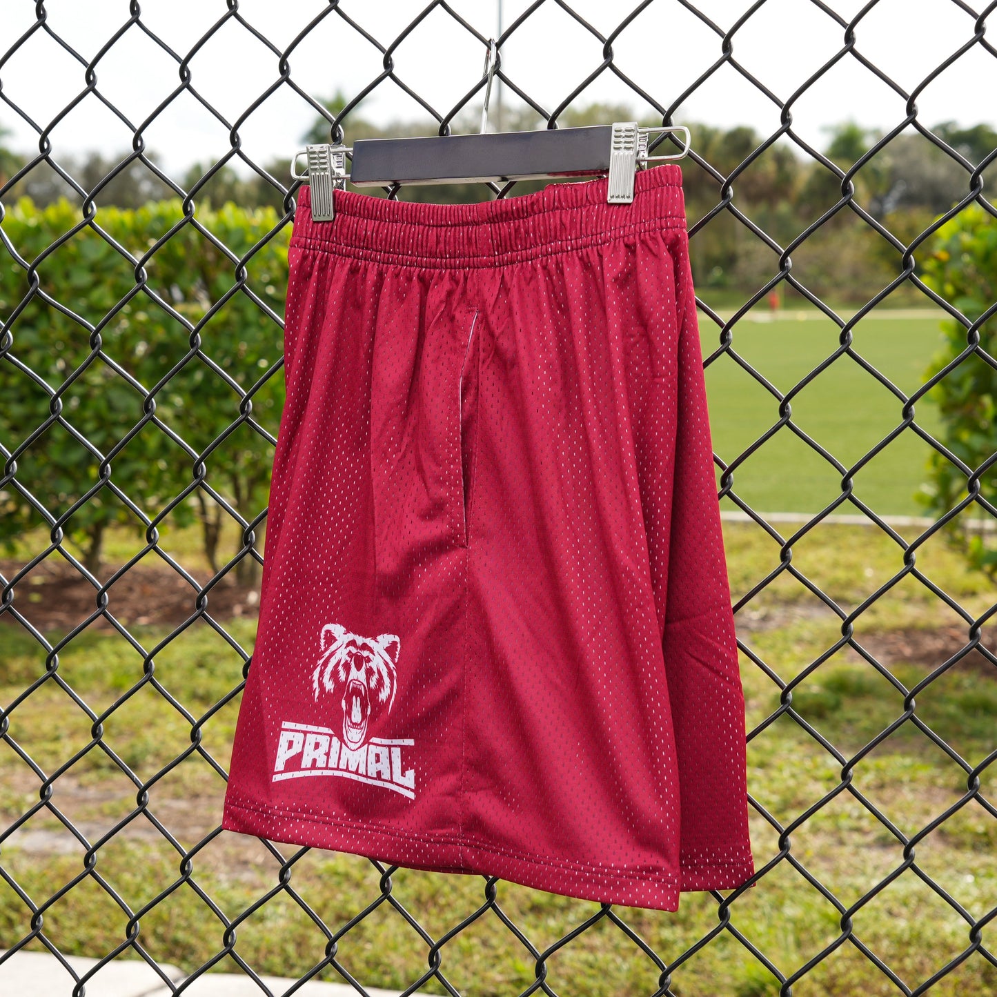 MESH SHORTS RED