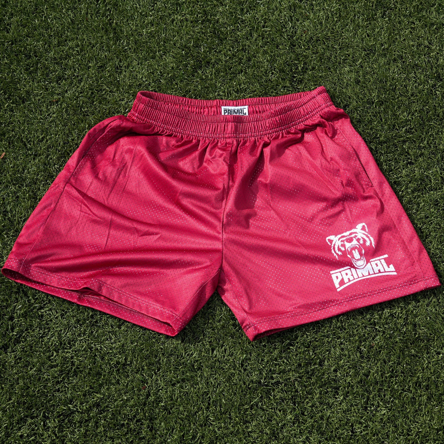 MESH SHORTS RED