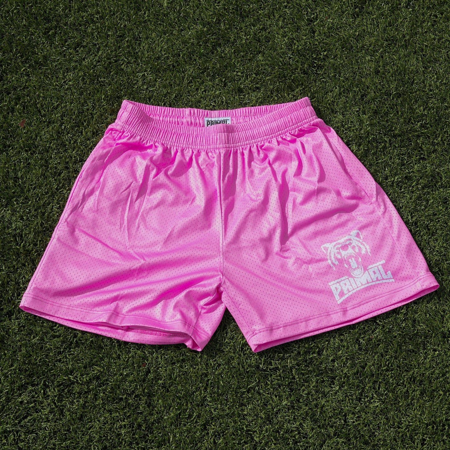 MESH SHORTS PINK