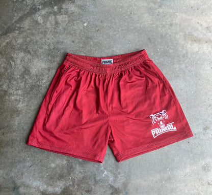 Mesh Shorts - Crimson